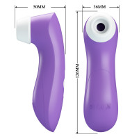 Вібратор з вакуумною стимуляцією клітора Sucking pleasure stimulato Breezer - Purple — Переглянути зображення 11