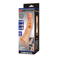 Подовжуюча насадка на пеніс Extension Penis Sleeve with Modular Length Blocks – 28 cm — Переглянути зображення 7