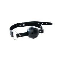 Кляп Black breathable ball gag with adjustablestrap — Переглянути зображення 2