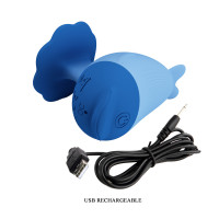 Вібростимулятор PRETTY LOVE Dolphin – Blue — Переглянути зображення 8