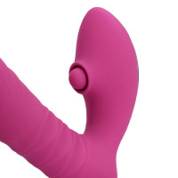 Вібратор для точки G Loveline Thrusting and Tapping Vibrator - Powerful Pink — Просмотреть изображение 8