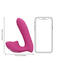 Вібратор для точки G Loveline Thrusting and Tapping Vibrator - Powerful Pink — Просмотреть изображение 10
