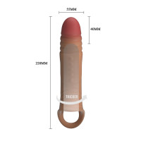 Насадка на пеніс Pretty Love 8.7 Vibrating Penis Sleeve Extender — Просмотреть изображение 7