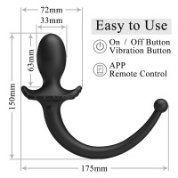Анальна пробка з вібрацією PRETTY LOVE Anthony Smart App Vibrating Anal Plug — Просмотреть изображение 8