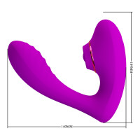 Вібромасажер PRETTY LOVE Naty Clitoral Thrusting Stimulator — Просмотреть изображение 3