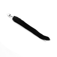 Анальна пробка Plug-Fox TAIL- Black XL — Просмотреть изображение 3