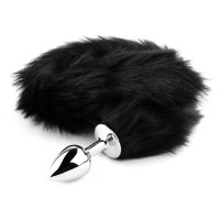 Анальна пробка Plug-Fox TAIL- Black XL — Просмотреть изображение 4
