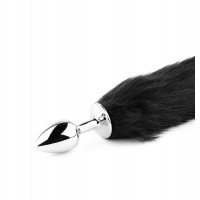 Анальна пробка Plug-Fox TAIL- Black XL — Просмотреть изображение 6