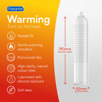 Презервативи Pasante Warming Condoms Bulk Packs 144 pcs