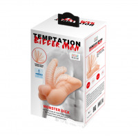 Мастурбатор у вигляді торса BAILE Temptation Bigger Man, тілесний — Просмотреть изображение 7