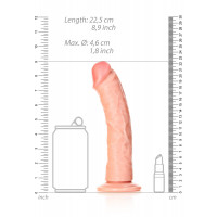 Фалоімітатор Curved Realistic Dildo with Suction Cup - 8/ 20,5 cm — Переглянути зображення 7