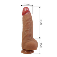 Фалоімітатор Pretty Love Najm 9.1 Super Soft Liquid Silicone Dildo