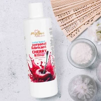 Водний лубрикант 2в1 для інтимної близькості та масажу MyLove Aroma Series Cherry (Вишня), 300 мл — Переглянути зображення 4