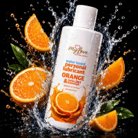 Водний лубрикант 2в1 для інтимної близькості та масажу MyLove Aroma Series Orange (Апельсин), 300 мл