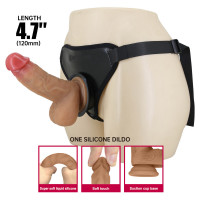 Страпон Pretty Love Fogg 4.7 Silicone Dildo with Harness Briefs