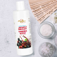Водний лубрикант 2в1 для інтимної близькості та масажу MyLove Aroma Series Sangria (Сангрія), 300 мл — Просмотреть изображение 4