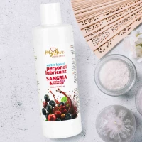 Водний лубрикант 2в1 для інтимної близькості та масажу MyLove Aroma Series Sangria (Сангрія), 300 мл — Переглянути зображення 4