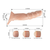 Насадка  на пеніс Pretty Love 3.0 Adjustable Penis Sleeve Extender — Просмотреть изображение 8