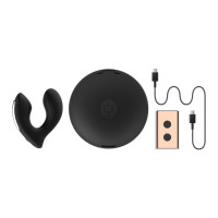 Вібратор Rosy Gold – Wearable Vibrator with Luxury Charging Case – Black