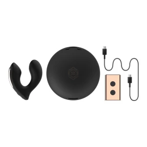 Вібратор Rosy Gold – Wearable Vibrator with Luxury Charging Case – Black