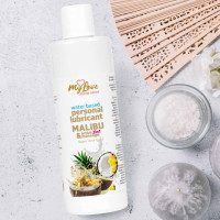 Водний лубрикант 2в1 для інтимної близькості та масажу MyLove Aroma Series Malibu, 300 мл — Просмотреть изображение 5