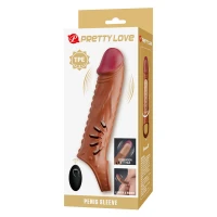 Насадка  на пеніс з пультом керування PRETTY LOVE PENIS SLEEVE, TPE,3 removeable 1 inch extenders — Просмотреть изображение 6