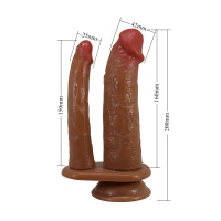 Подвійний вібратор PRETTY LOVE - Double Dildo Hulbert 6.9 7 functions — Переглянути зображення 5