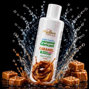 Водний лубрикант 2в1 для інтимної близькості та масажу MyLove Aroma Series Caramel (Карамель), 300 м
