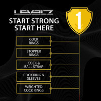 Потрійне ерекційне кільце LEVELZ Triple Ring, силіконове — Просмотреть изображение 6