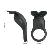 Віброкільце Pretty Love Carlton Vibrating Penis Ring — Переглянути зображення 8