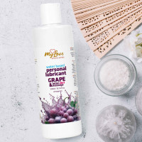 Водний лубрикант 2в1 для інтимної близькості та масажу MyLove Aroma Series Grape (Виноград), 300 мл — Просмотреть изображение 3