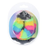 Пухнасті металеві наручники для рольових ігор Heavy-duty Fluffy Handcuffs - Multicolor 1