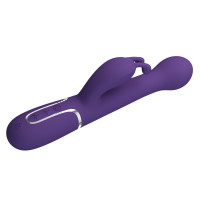 Вібратор з ротацією і поштовхами Pretty Love Dejon dark Purple фіолетовий — Переглянути зображення 8