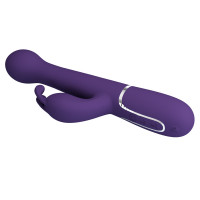 Вібратор з ротацією і поштовхами Pretty Love Dejon dark Purple фіолетовий — Переглянути зображення 10