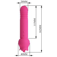 Вібростимулятор Pretty Love Chaley Dual-End Vibrator — Переглянути зображення 3