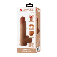 Фалоімітатор PRETTY LOVE Curtis 6.8 Super Soft Liquid Silicone Dildo — Просмотреть изображение 10