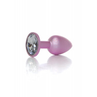 Анальна пробка B-Series Plug Jewellery Pearl Pink PLUG, металева, рожева, S — Просмотреть изображение 4