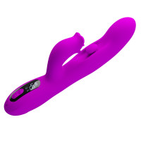 Вібратор-кролик PRETTY LOVE Yalanda Purple, силікон, фіолетовий, кивальні рухи та вібрація — Просмотреть изображение 9