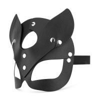 Маска кішечки Bedroom Fantasies PU Leather Kitty Black, чорна