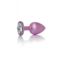 Анальна пробка B-Series Plug Jewellery Pearl Pink PLUG, металева, рожева, L