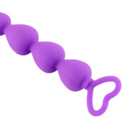 Анальні кульки Anal Beads Purple Heart, фіолетові — Переглянути зображення 4