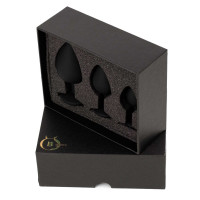 Силіконовий набір плагів Jewellery Silicone PLUG SET Black, чорний — Просмотреть изображение 7