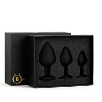 Силіконовий набір плагів Jewellery Silicone PLUG SET Black, чорний — Просмотреть изображение 8