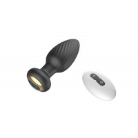 Вібро-пробка Rotating Remote Anal Plug з дистанційним керуванням, чорна — Просмотреть изображение 4
