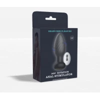 Вібро-пробка Rotating Remote Anal Plug з дистанційним керуванням, чорна — Просмотреть изображение 6