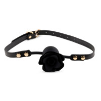 Кляп Black Rose Ball Gag, чорний