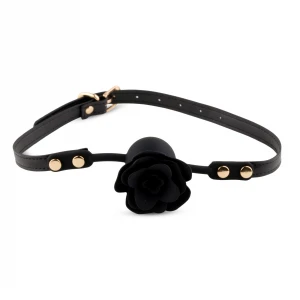 Кляп Black Rose Ball Gag, чорний