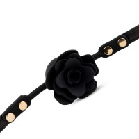 Кляп Black Rose Ball Gag, чорний — Переглянути зображення 4