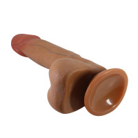 Фалоімітатор BAILE Beautiful Encounter RealDeal Dildo, TPR, тілесний колір, 8.5 (21,8 см) — Переглянути зображення 4