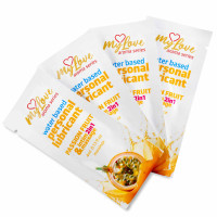 Водний лубрикант 2 в 1 для інтимної близькості та масажу MyLove Aroma Series Passion Fruit, 4 мл